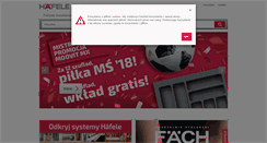 Desktop Screenshot of hafele.pl
